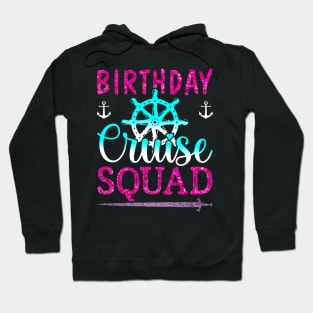 Birthday Cruise Squad King Crown Sword Cruise Boat Party Hoodie